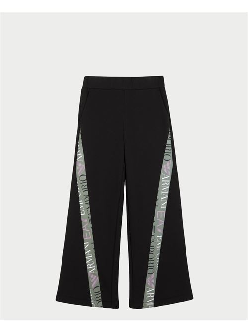 Pantalon noir EA7 pour fille avec élastique EMPORIO ARMANI EA7 | 6DFP05-FJZQZ1200